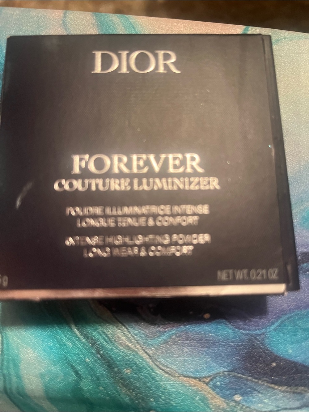 Dior Black and Silver Forever Couture Luminizer Compact new with box
